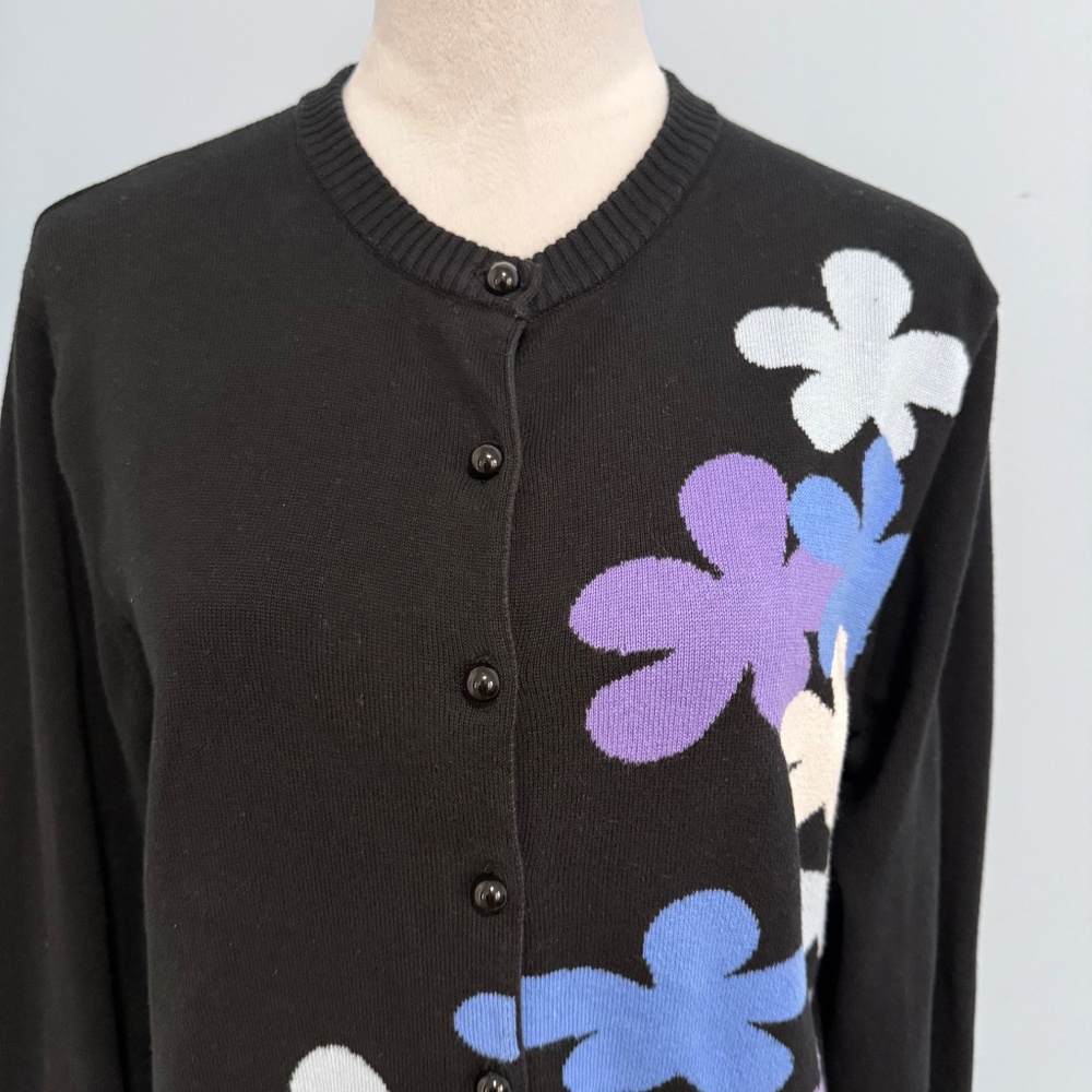 CRACKED WHEAT Women’s Long Sleeve Button Down 100% Cotton Cardigan Sweater Sz L - Picture 2 of 9